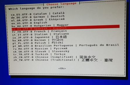 Selecció idioma