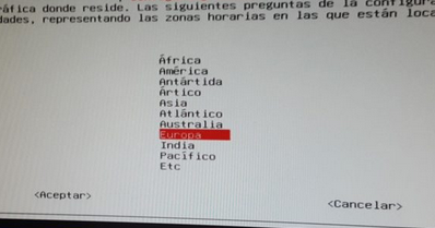 Selecció disc sdc