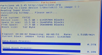 Procés Partclone