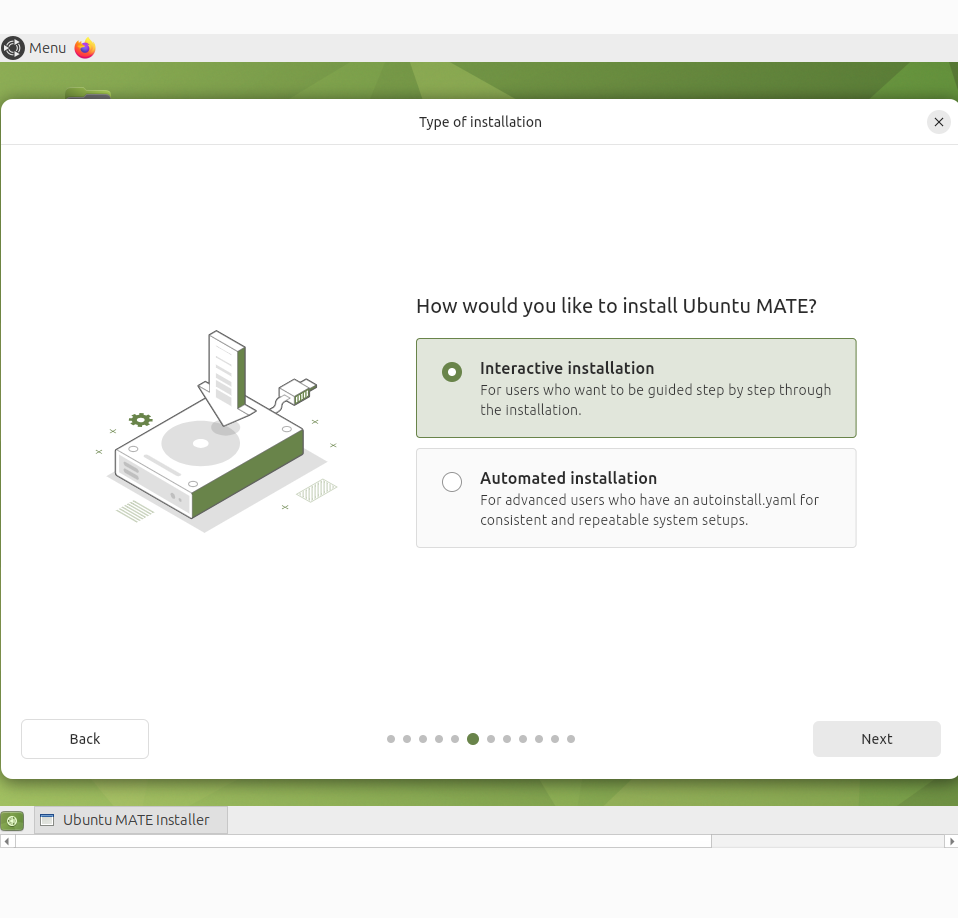 Disk setup