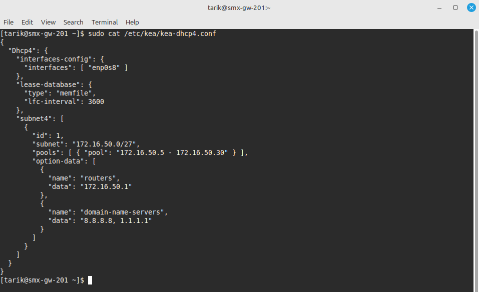 kea config